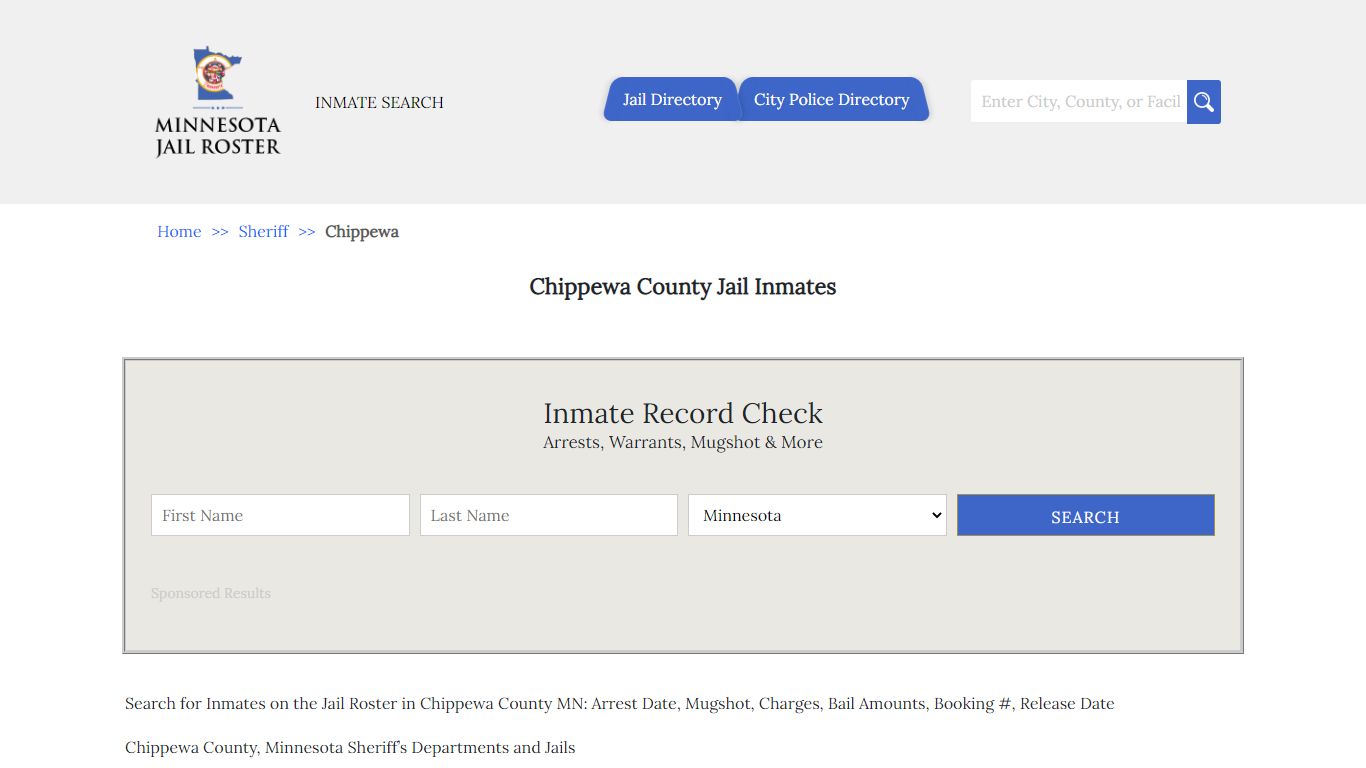 Chippewa County Jail Inmates | Jail Roster Search - Minnesota Jail Roster